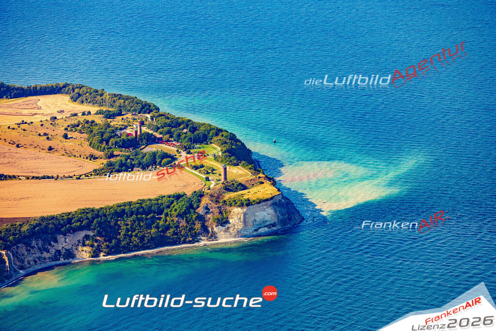 Kap Arkona Putgarten Bild- Das Luftbild wurde 2025 vom UL-Flugzeug heraus erstellt ( keine Drohne bzw. Drohnenaufnahme ) - Hochauflösende Luftaufnahme -Nicht vergleichbar mit Google Maps oder Satelittenbilder- Die Geschenkidee !Mit Lizenz und Bildrechte bestellbar - CC
