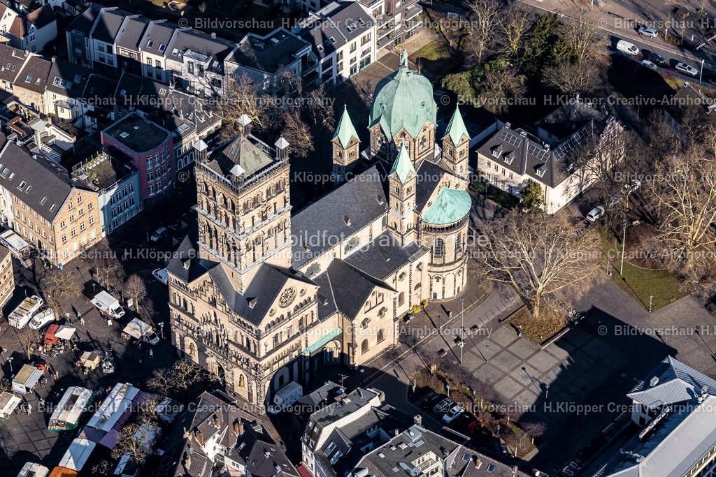 Luftbilder Neuss -6758 | Luftbild Kirchenbau des Quirinus- Münster in Neuss - Realisiert mit Pictrs.com
