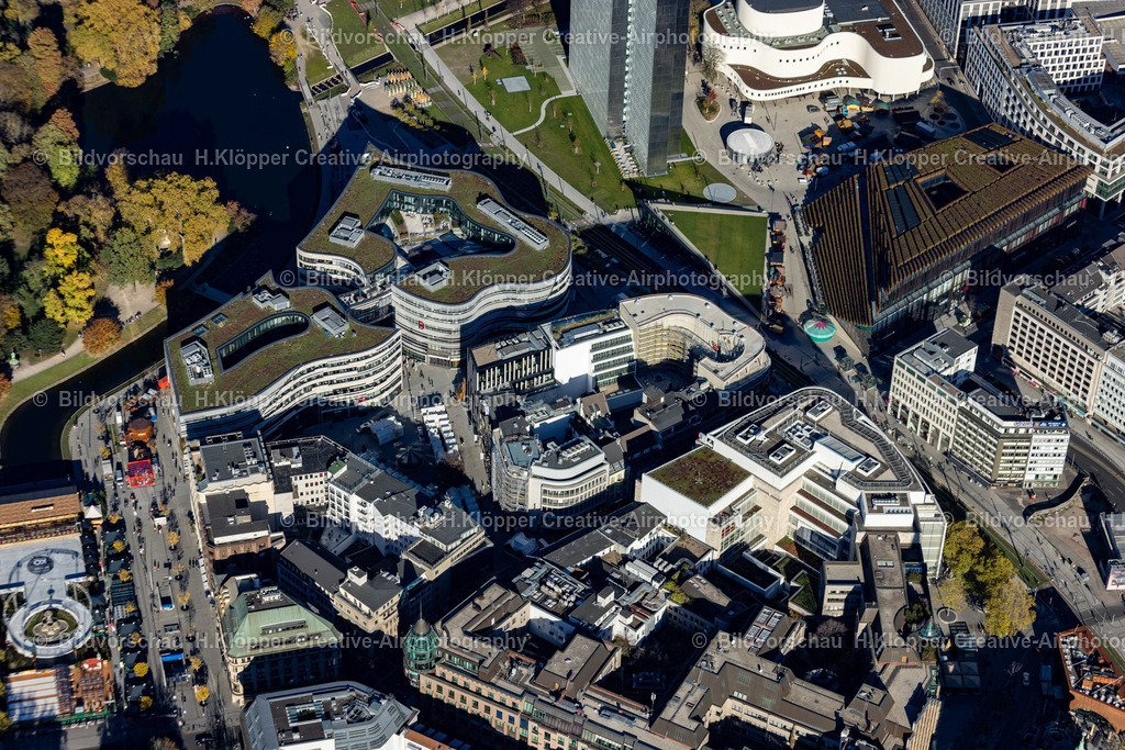 luftbild-duesseldorf-dreischeibenhaus-koebogen-schauspielhaus-kö-bogen2-8919 | Luftbildfotografie Hermann Klöpper - Realisiert mit Pictrs.com