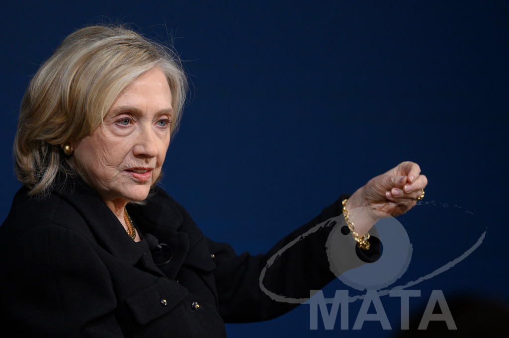 _DWI2840 | Die US-Politikerin Hillary Clinton auf der Veranstaltung Bridging Scholarship and Statecraft im Rahmen der Münchner Sicherheitskonferenz 2026. München, 13.02.2026 Bayern Deutschland  - Realisiert mit Pictrs.com