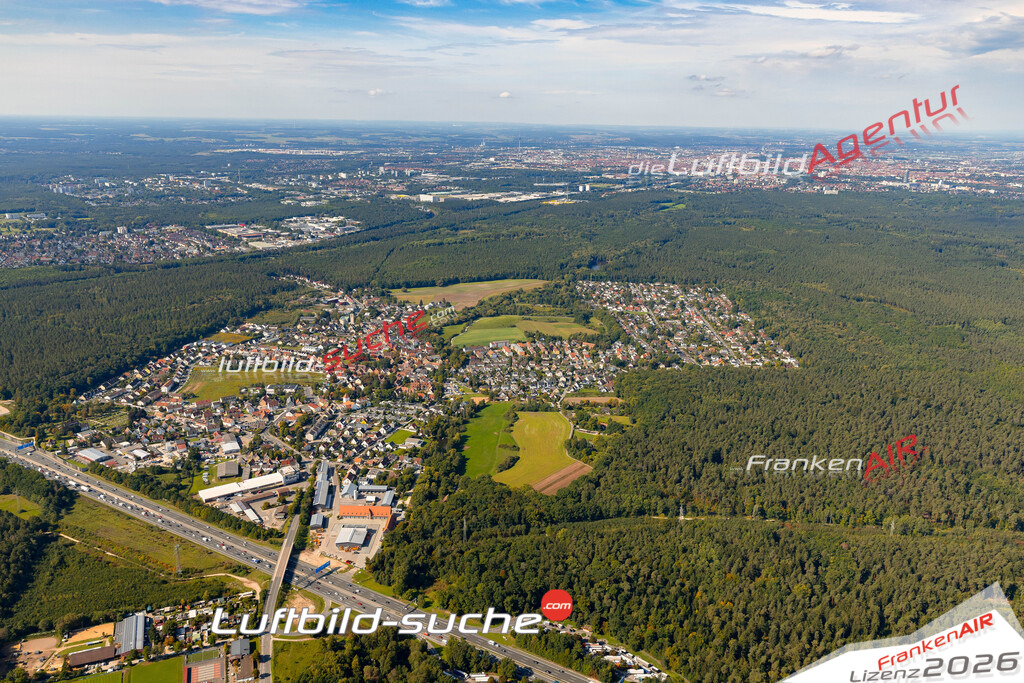 Luftbild Vs Google Maps  Fischbach  Nürnberg -Das Luftbild wurde 2025 vom UL-Flugzeug heraus erstellt ( keine Drohne ) - Hochauflösende Luftaufnahme -Nicht vergleichbar mit Google Maps oder Satelittenbilder- Die Geschenkidee !Mit Lizenz und Bildrechte bestellbar