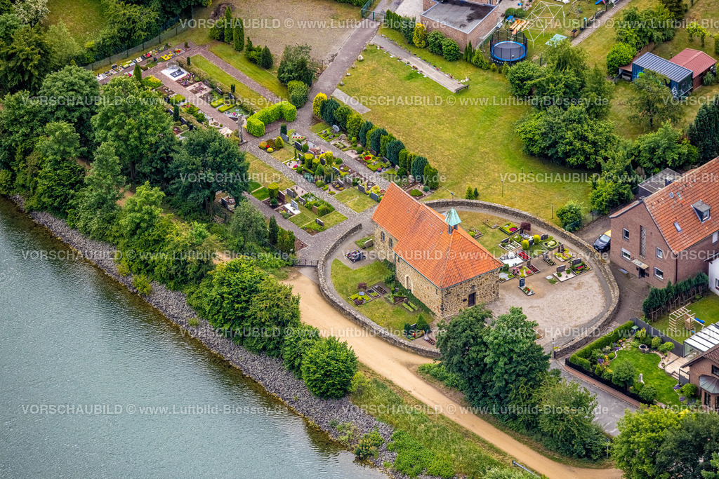 Haltern220602507 | Luftbild, Katharinenkapelle mit Friedhof, Bossendorf, Haltern am See, Ruhrgebiet, Nordrhein-Westfalen, Deutschland