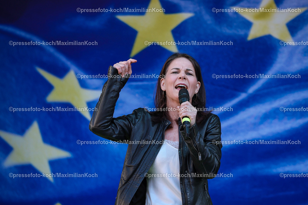 Koe07062401035 | 07.06.2024, Köln, Wahlkampfveranstaltung Bündnis 90 Die Grünen - Politikerin Annalena Charlotte Alma Baerbock (Bundesministerin des Auswärtigen der Bundesrepublik)