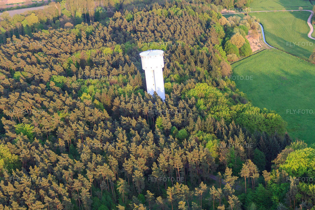 Luftbild: Wasserturm Berg in Berg im Bundesland Rheinland-Pfalz in Deutschland. Foto: IMG_27010.jpg vom 28.04.2010 durch Werner Riehm/FLY-FOTO.deGemeinde Berg