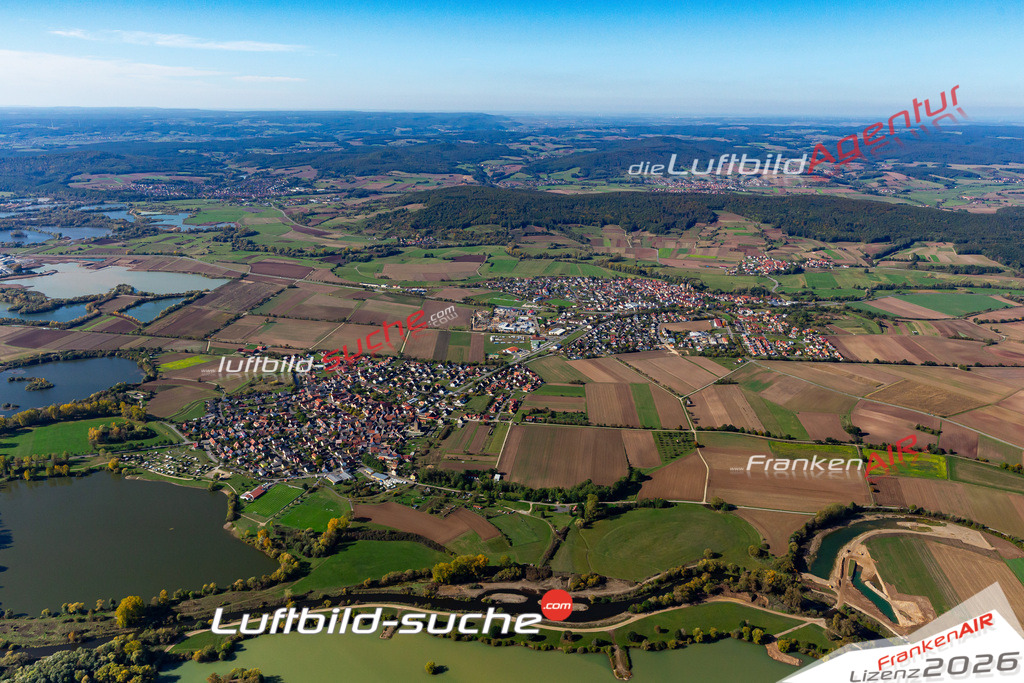 Die Luftbildaufnahme Ebing -  wurde 2019 mittels Flugzeug (keine Drohne) erstellt. Perfekte Schärfe und Druck- Ergebnisse- Garantiert!