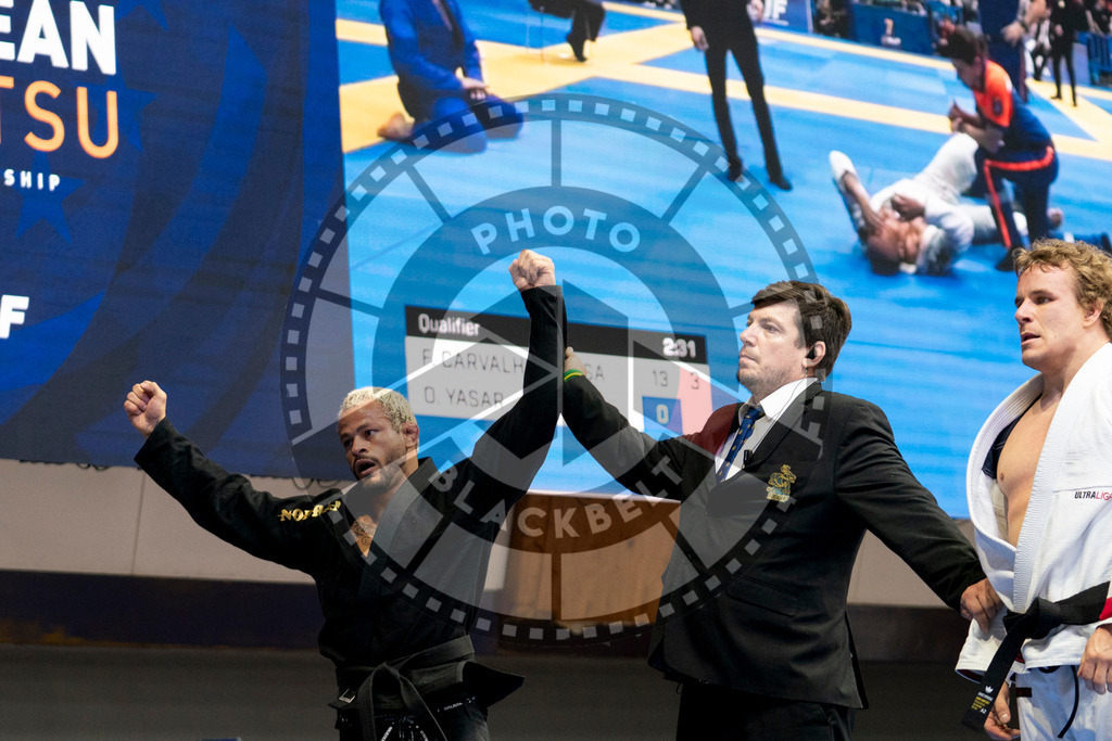 20240124PBB03038 | Fighters compete during the second day of the IBJJF European Championship in Paris, France, on January 24, 2024.