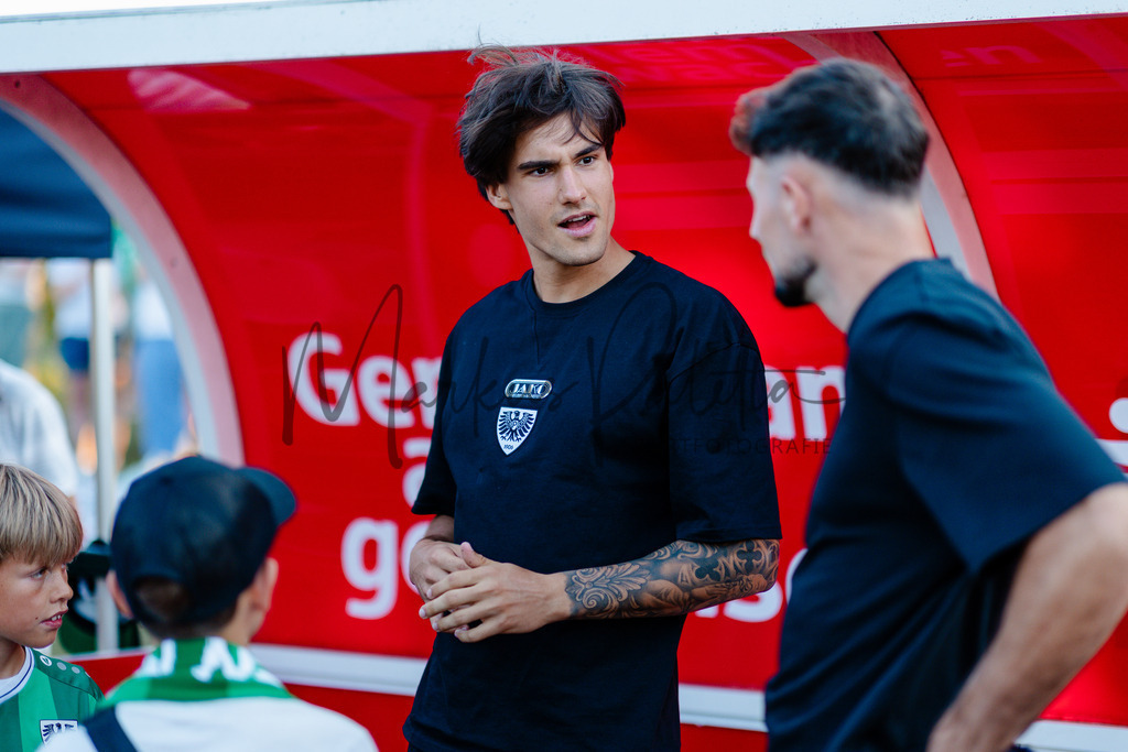 Testspiel, Saison 2026/27: SC Preußen Münster - Kickers Emden | Billerbeck, 10.07.2026: Testspiel, SC Preußen Münster gegen Kickers Emden auf der Anlage des DJK Billerbeck in Billerbeck. Foto: sportfotografie.ms | Markus Paletta - Realisiert mit Pictrs.com