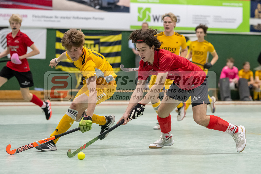 SFE_20230304_0047 | Deutsche Meisterschaft Männliche U16 Halle 2023 am 04.03.2023 in Köln (KTHC Stadion Rot-Weiss Köln Tennis and Hockey Club), Photo: Stephan Fehrmann 2022 (Sports-Gallery)