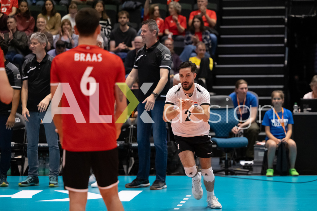 Luxembourg v Switzerland - CEV European League Men | KRIENS, SWITZERLAND - JUNE 12: SAMUEL MARINHO NOVAIS of Luxembourg during the CEV European League match between Luxembourg and Switzerland at Pilatus Arena on June 12, 2026 in Kriens, Switzerland. - Realisiert mit Pictrs.com