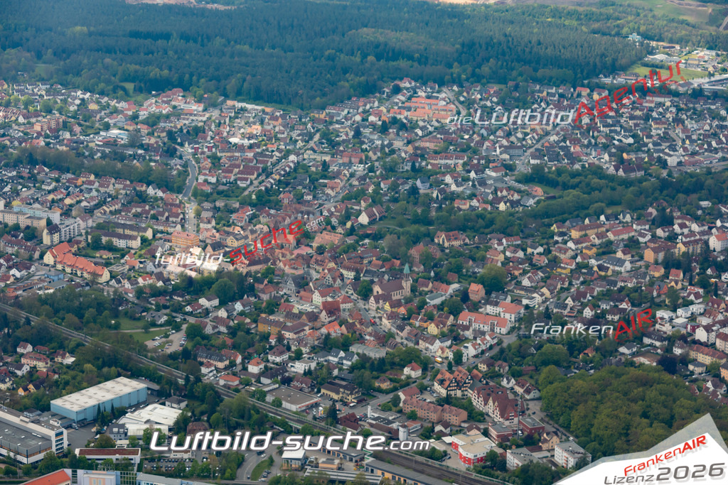 aktuelles Luftbild von  Feucht  - Luftaufnahme wurde 2019 von https://frankenair.de mittels Flugzeug (keine Drohne) erstellt.
