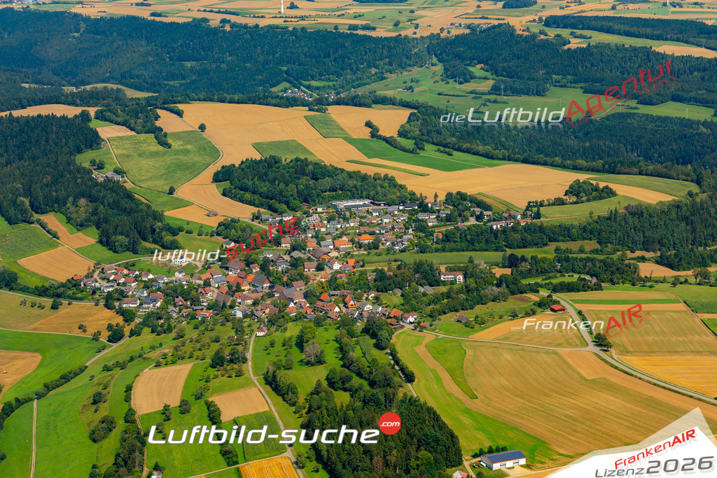 Das Luftbild zeigt : Fürnsal Dornhan - Die Luftaufnahme wurde 2024 vom UL-Flugzeug aus erstellt ( keine Drohne ) - Hochauflösende Luftaufnahme - Für grossformatige Ausdrucke geeignet. Die Geschenkidee !Mit Lizenz und Bildrechte bestellbar