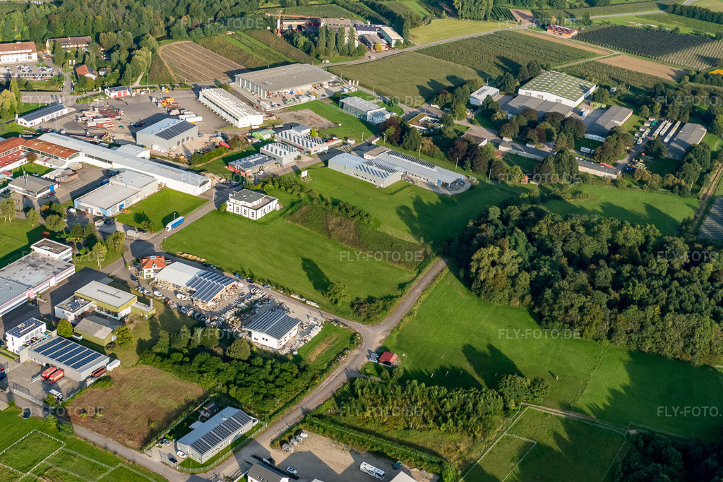 Luftbild: Terec Textil-Recycling in Renchen im Bundesland Baden-Württemberg in Deutschland. Foto: P1010093.jpg vom 15.09.2014 durch Werner Riehm/FLY-FOTO.de