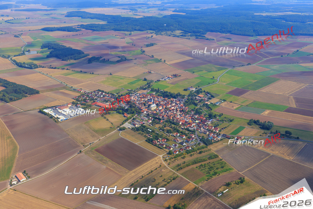 Luftbild von  Trappstadt - Luftaufnahme wurde 2016 von https://frankenair.de mittels Flugzeug (keine Drohne) erstellt - die Geschenkidee