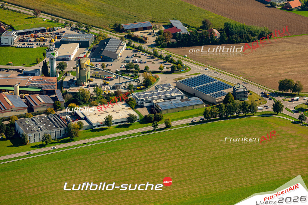 Luftaufnahme der Stadt Kupferzell - Die Luftaufnahme wurde 2025 vom UL-Flugzeug heraus erstellt ( keine Drohne ) - Hochauflösende Luftaufnahme - für professionelle Ausdrucke geeignet. Die Geschenkidee !Mit Lizenz und Bildrechte bestellbar