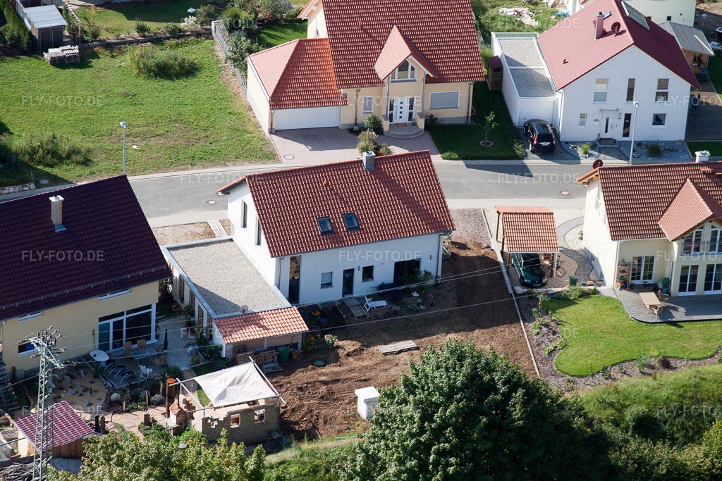 Luftbild: Neubaugebiet An d. Anhaide im Ortsteil Schaidt in Wörth im Bundesland Rheinland-Pfalz in Deutschland. Foto: IMG_20979.jpg vom 06.09.2009 durch Werner Riehm/FLY-FOTO.de