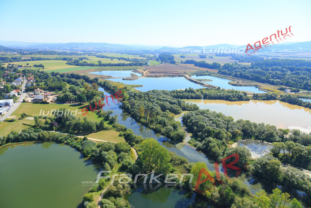 Luftbild von Rudufersee Michelau-im-oberfranken - Luftaufnahme wurde 2016 von https://frankenair.de mittels Flugzeug (keine Drohne) erstellt - die Geschenkidee