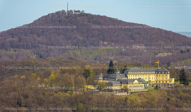 Koenigswinter220403686SteigenbergerGrandhotelSpaPetersberg | Luftbild, Petersberg mit Steigenberger Grandhotel, Königswinter, Rheinland, Nordrhein-Westfalen, Deutschland