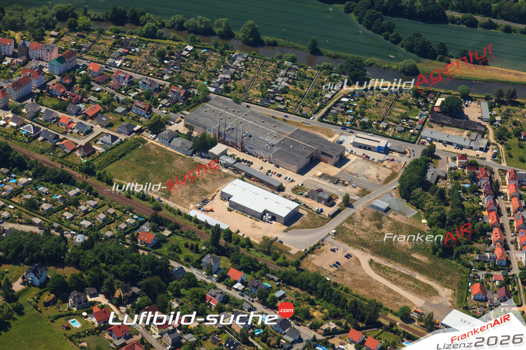 Luftbild von Taubenpreskeln Gera - Luftaufnahme wurde 2015 von https://frankenair.de mittels Flugzeug (keine Drohne) erstellt - die Geschenkidee