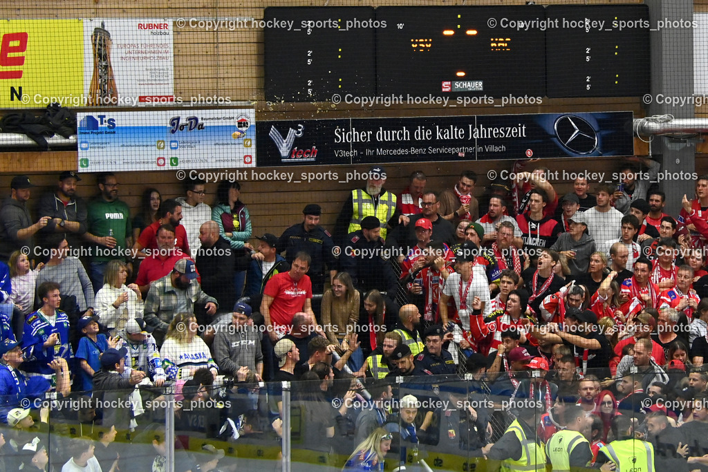 EC IDM Wärmepumpen VSV vs. EC KAC  | EC KAC Fans in Villach, EC IDM Wärmepumpen VSV vs. EC KAC , EC IDM Wärmepumpen VSV vs. EC KAC  am 27.10.2024 in Villach (Stadthalle Villach), Austria, (Photo by Bernd Stefan)
