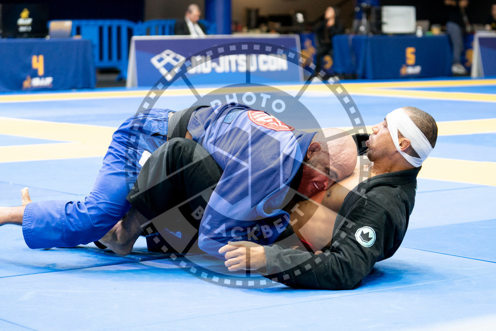 20240124PBB05309 | Fighters compete during the second day of the IBJJF European Championship in Paris, France, on January 24, 2024.