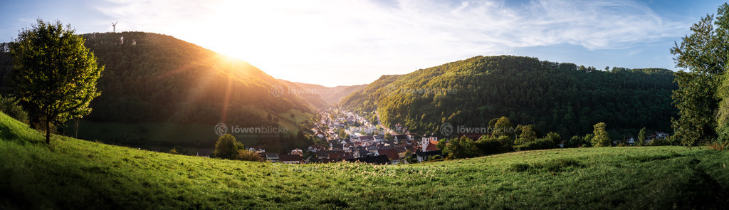 Wiesensteig bei Sonnenuntergang | löwenblicke | shop