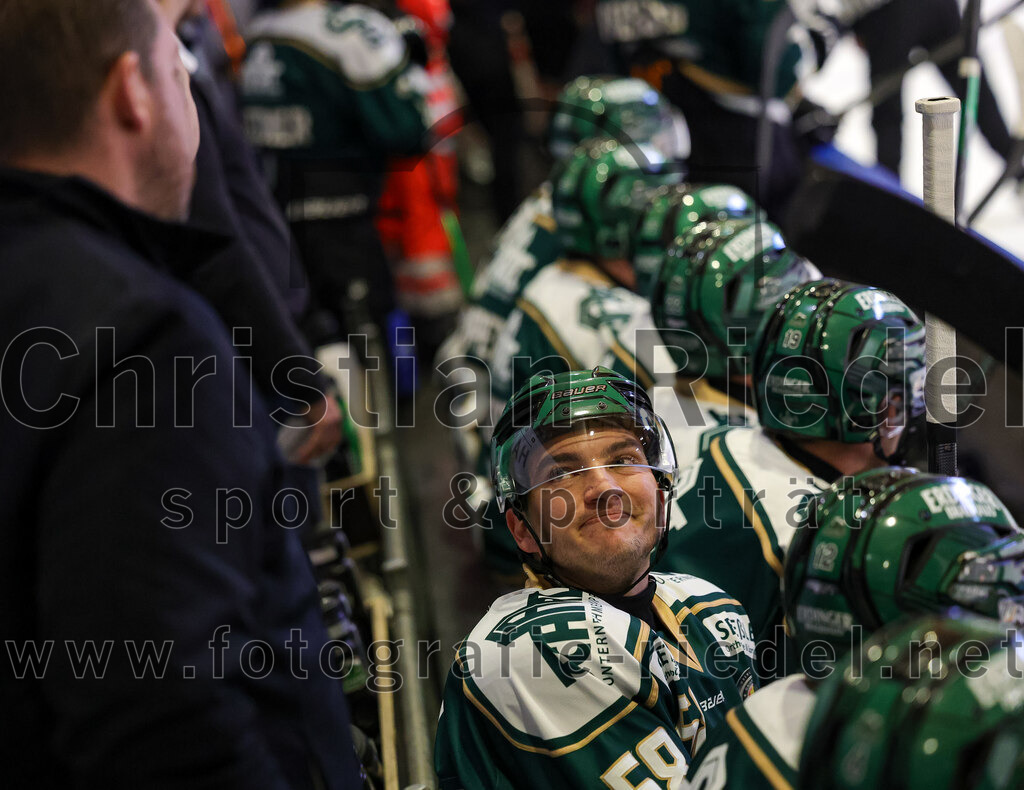 2025-09-12_032_TSV_Erding_gegen_EV_Landshut | Erding, Deutschland, 12.09.2025:Eishockey, Oberliga Süd 2025 / 2026, Testspiel, TSV Erding gegen EV Landshut, Endergebnis: 4:6Paul Pfenninger (Erding Gladiators, #58)Foto: Christian Riedel / fotografie-riedel.net