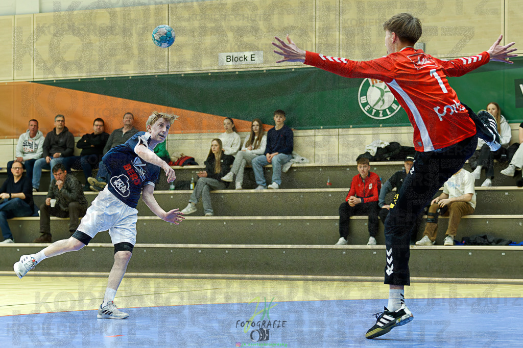 mJB Pokalrunde dt. Meisterschaft, TV Hüttenberg - TSV GWD Minden | mJB Pokalrunde dt. Meisterschaft, TV Hüttenberg - TSV GWD Minden am 15.03.2025 in Münchholzhausen (Sporthalle Münchholzhausen)Photo © 2025 - Jörg Heinrich - Realisiert mit Pictrs.com