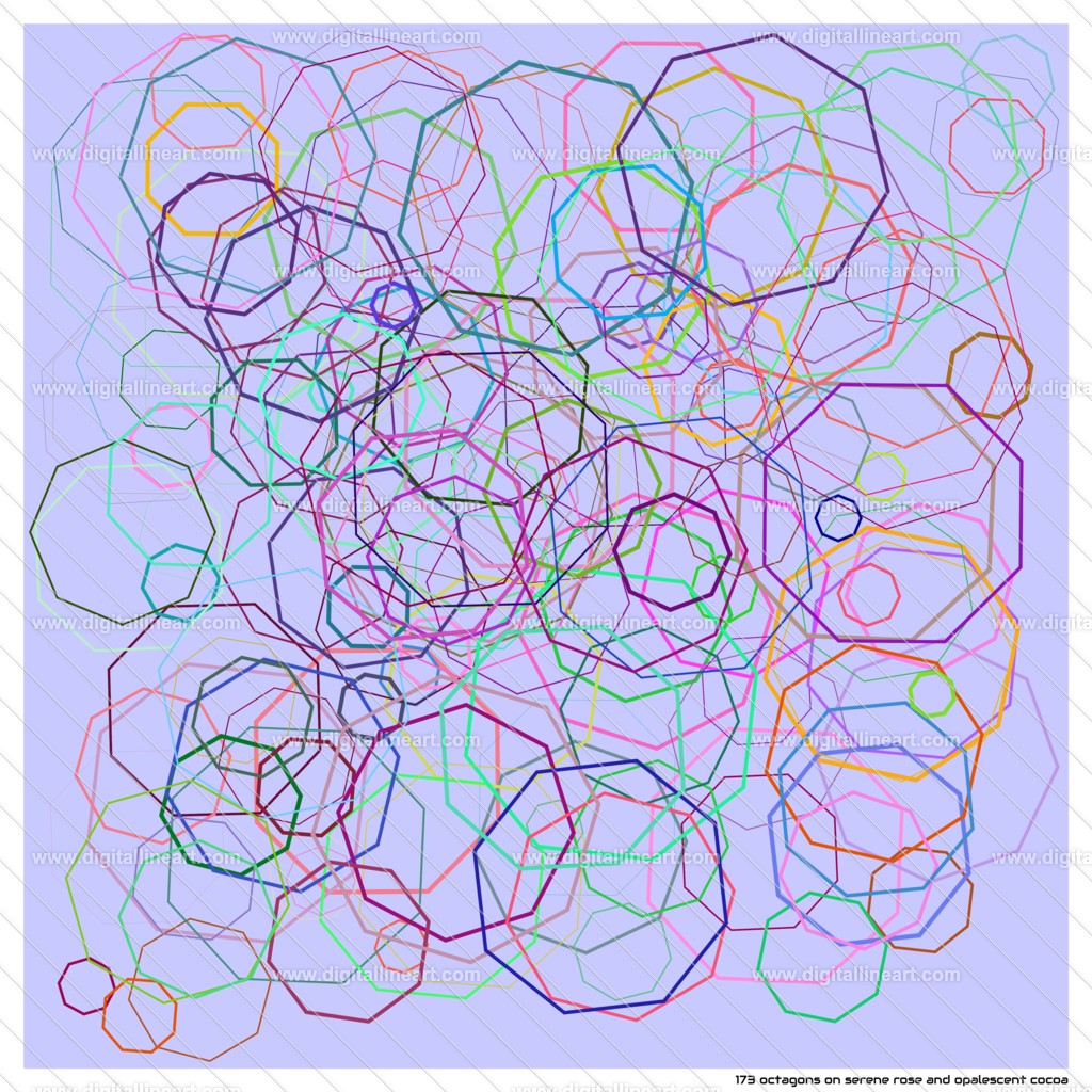 173-octagons-serene-rose-and-opalescent-cocoa | digitallineart - Realisiert mit Pictrs.com