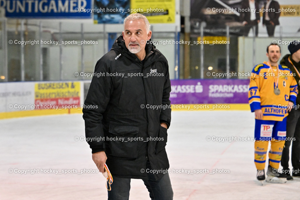 ESC Steindorf vs. EHC Althofen 8.3.2024 | ESC Steindorf vs. EHC Althofen 8.3.2024, ESC Steindorf vs. EHC Althofen Meisterfeier am 08.03.2024 in Steindorf (Ossiachersee Halle), Austria, (Photo by Bernd Stefan)