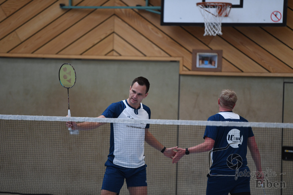 Badminton TV Metjendorf | Herren Doppel, Frank Juchim und Tim Struckenschneider; Badminton TV Metjendorf am 26.10.2025 in Metjendorf (Sporthalle Auf dem Kamp); Photo: Philip Eiben 2025 - Realisiert mit Pictrs.com