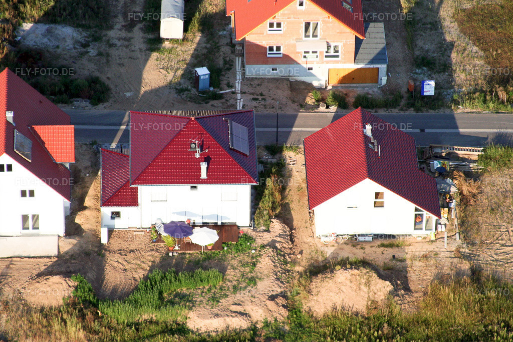 Luftbild: Neubaugebiet Am Höhenweg in Kandel im Bundesland Rheinland-Pfalz in Deutschland. Foto: IMG_7400.jpg vom 25.08.2007 durch Werner Riehm/FLY-FOTO.de