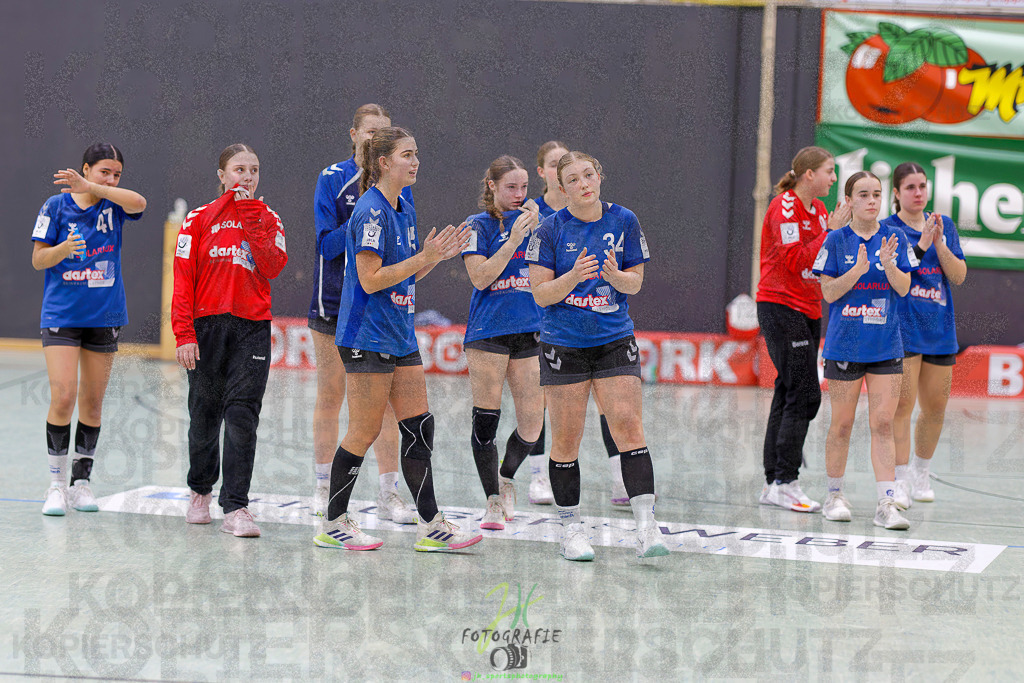 Jugenbundesliga wJB; HSG Kleenheim/Langgöns - SG Kappelwindeck/Steinbach | Jugenbundesliga wJB; HSG Kleenheim/Langgöns - SG Kappelwindeck/Steinbach am 23.11.2025 in Oberkleen (Weidig-Halle)Photo © 2025 - Jörg Heinrich - Realisiert mit Pictrs.com