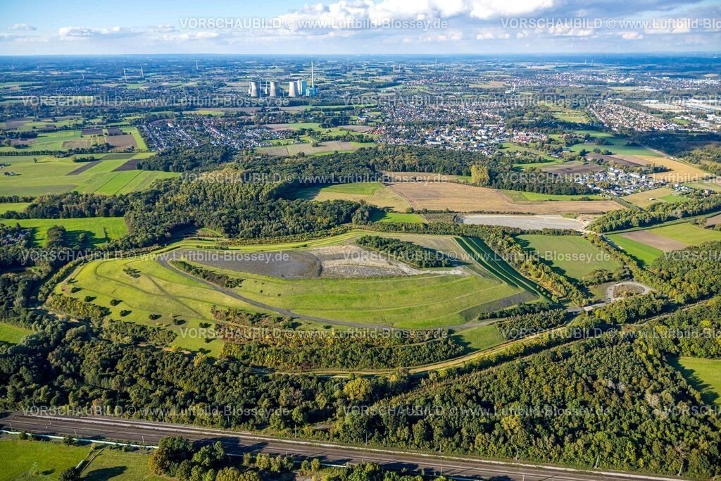 Hamm241006774 | Luftbild, Halde Sundern Bergehalde, Stadtbezirk Pelkum, Hamm, Ruhrgebiet, Nordrhein-Westfalen, Deutschland