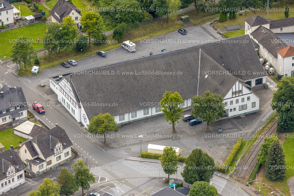 Warstein240713774Belecke | Luftbild, Schützenhalle Festhalle der Bürgerschützen Belecke, Belecke, Warstein, Sauerland, Nordrhein-Westfalen, Deutschland