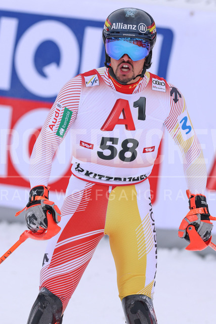 Audi FIS Ski World Cup: Men’s Slalom – Hahnenkamm Race, Kitzbuehel | Kitzbuehel, Austria, 25.Jan.26 - Alpine Skiing - FIS World Cup, Hahnenkamm Race, Slalom, men. The image shows del CAMPO HERNANDEZ Juan (ESP, Atomic).