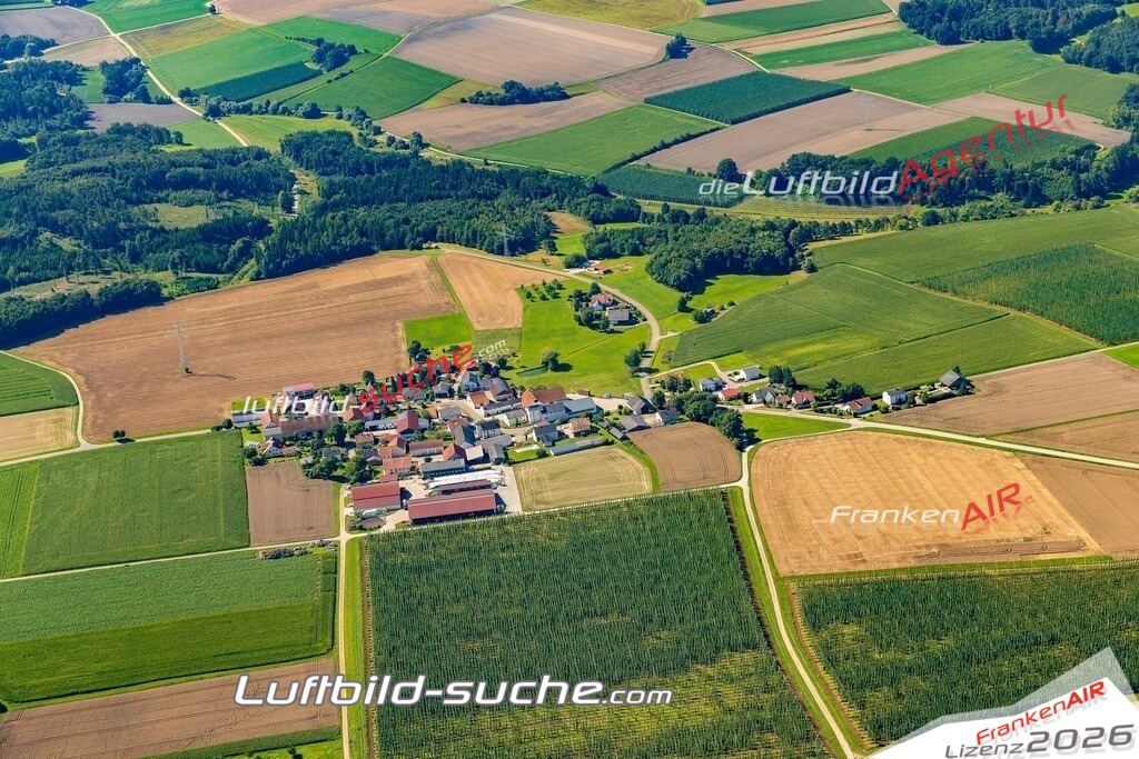 Pirkenbrunn Pförring Bild- Das Luftbild wurde 2025 vom UL-Flugzeug heraus erstellt ( keine Drohne ) - Hochauflösende Luftaufnahme -Nicht vergleichbar mit Google Maps oder Satelittenbilder- Die Geschenkidee !Mit Lizenz und Bildrechte bestellbar