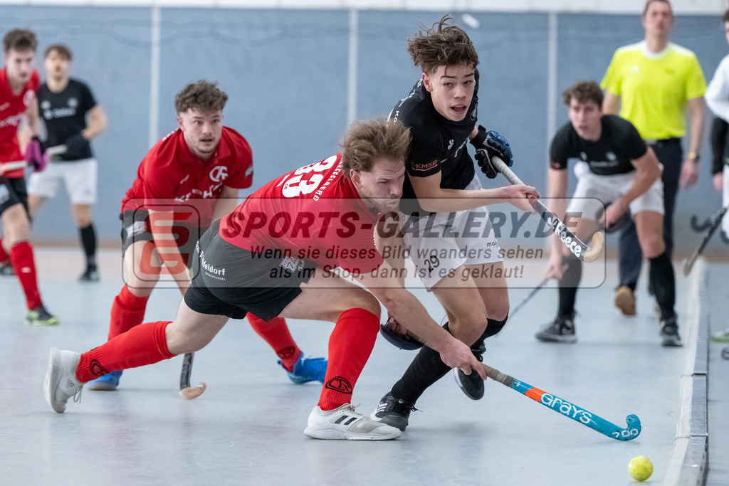 HK_20250202_102327 | 2. Bundesliga Halle Herren Club Raffelberg - Schwarz Weiss Köln am 2.2.2025 Halle am Raffelberg, Duisburg ,
