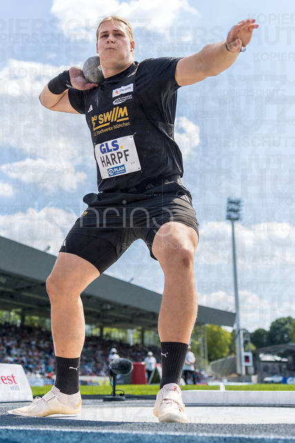 Deutsche Leichtathletik-Meisterschaften; Bochum-Wattenscheid, 25.07.2026 | Georg Harpf (LG Stadtwerke München); Deutsche Leichtathletik-Meisterschaften am 25.07.2026 im Lorheide-Stadion, Bochum-Wattenscheid (Nordrhein-Westfalen).