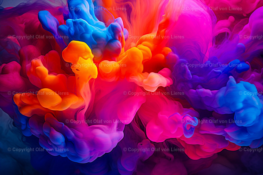 bunter Rauch | Rauch in vielen bunten Farben