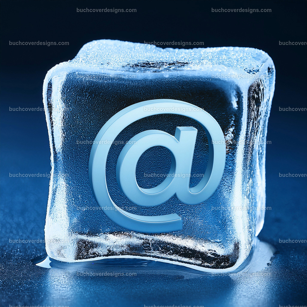 Email logo in Eiswurfel | Entdecken Sie kreative Buch Cover Designs für Self-Publishing-Autoren und Verlage! Unsere maßgeschneiderten Designs ziehen Leser an und bringen Ihre Geschichten visuell zum Leben. Lassen Sie uns Ihr perfektes Cover gestalten!