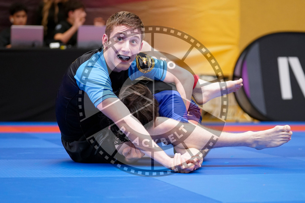 20240203PBB08830 | Fighters compete during the Brazilian Jiu-Jitsu Championship of the AJP Tour in Maintal by Frankfurt am Main, Germany, on February 2, 2024.