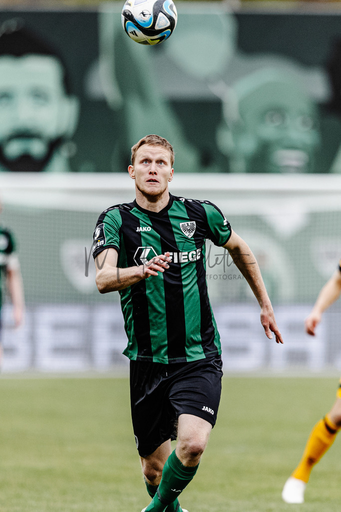 3. Liga, Saison 2023/24, 31. Spieltag: SC Preußen Münster - Dynamo Dresden | Münster, 30.03.2024: 3. Liga, 31. Spieltag, SC Preußen Münster gegen Dynamo Dresden im LVM-Preußenstadion in Münster. Foto: sportfotografie.ms | Markus Paletta - Realisiert mit Pictrs.com