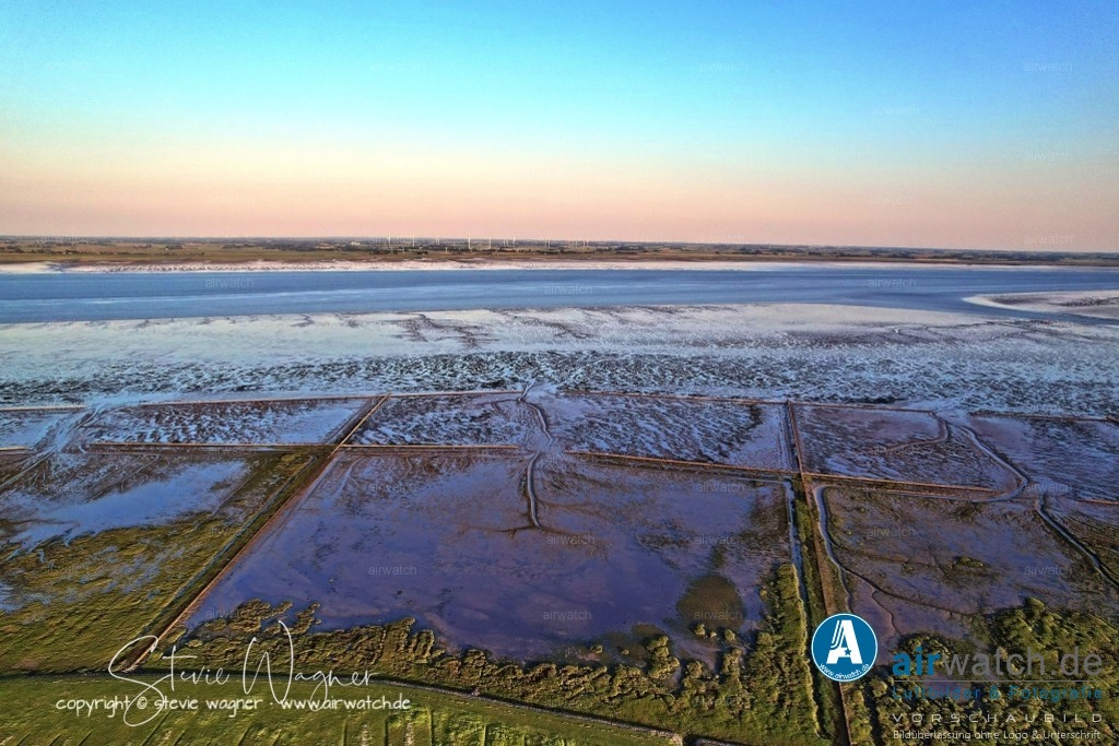 Luftbild Nordstrand, Suederhafen, An de Wehl, Evensbüller Chaussee, Husumer Bucht | Luftbild Nordstrand, Suederhafen, An de Wehl, Evensbüller Chaussee, Husumer Bucht