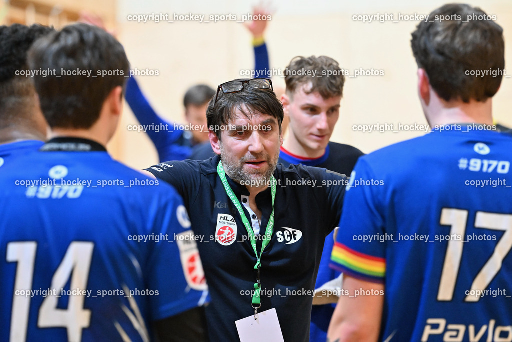 SC Ferlach vs. ALPLA HC Hard 2.3.2024 | Headcoach SC Ferlach BEGUS Robert, SC Ferlach vs. ALPLA HC Hard 2.3.2024, SC Ferlach vs. ALPLA HC Hard am 02.03.2024 in Ferlach (Ballspielhalle Ferlach), Austria, (Photo by Bernd Stefan)