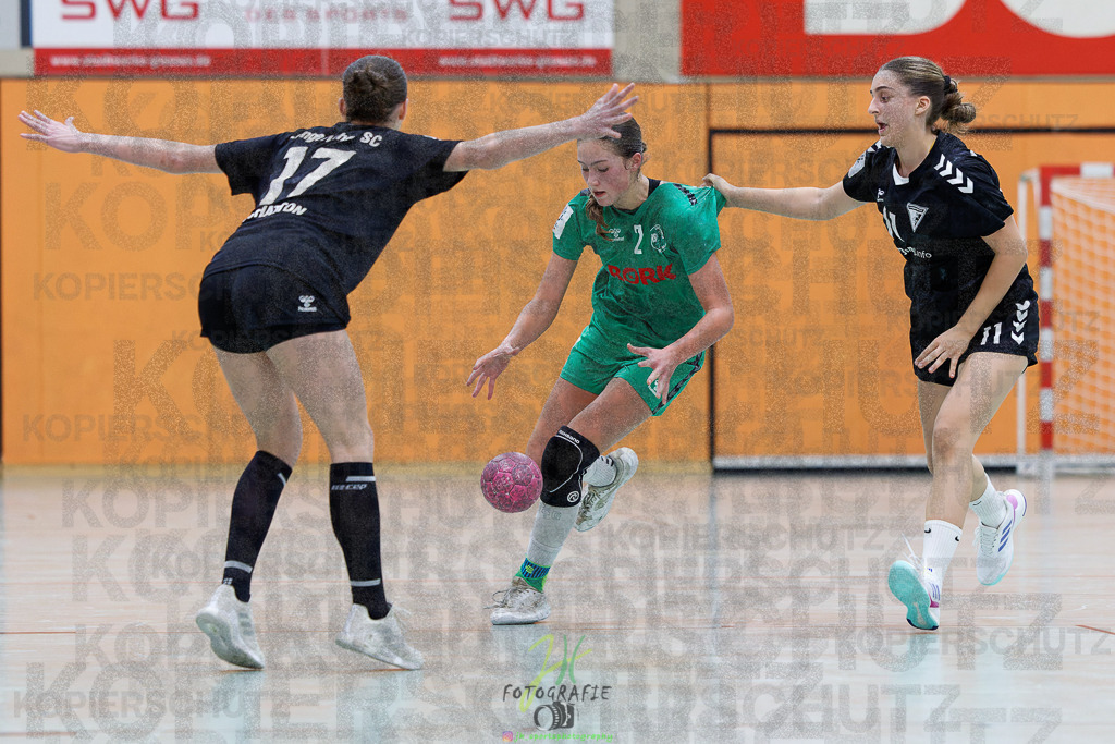 2024-10-19_389 | Jugendbundesliga B-Jugend weiblich; HSG Kleenheim/Langgöns - Longericher SC am 19.10.2024 in Oberkleen (Weidig-Halle) - Realisiert mit Pictrs.com