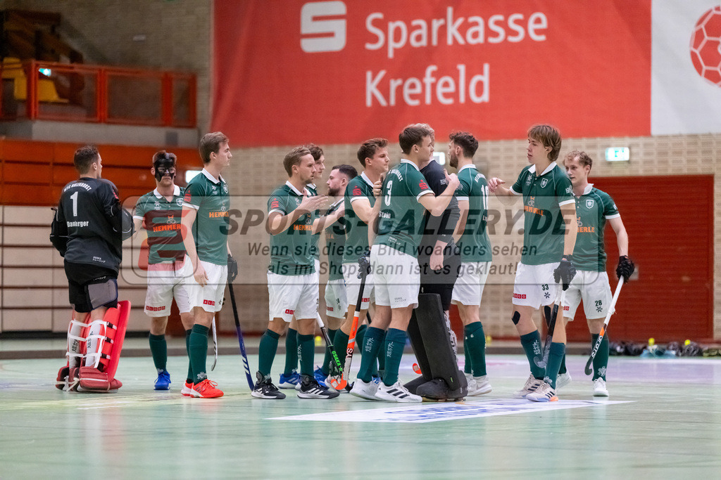 HK_20250110_101177 | 1. Bundesliga Halle Herren Crefelder HTC - Uhlenhorst Mülheim am 10.1.2025 Glockenspitz Halle Krefeld, Krefeld ,