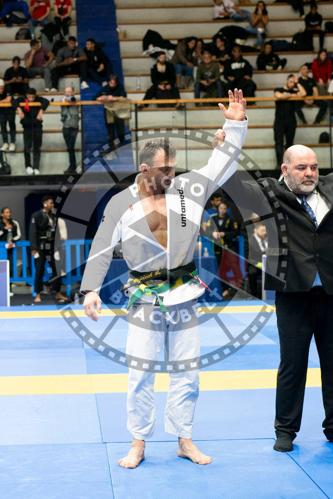 20240124PBB04785 | Fighters compete during the second day of the IBJJF European Championship in Paris, France, on January 24, 2024.