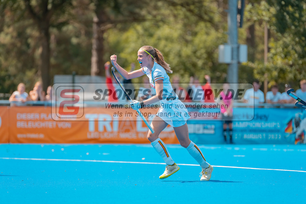 HK_20230715_102606 | Euro Hockey WU18 SF1 Belgium vs England Championship Girls &amp; Boys am 15.7.2023 CHTC , Krefeld ,
