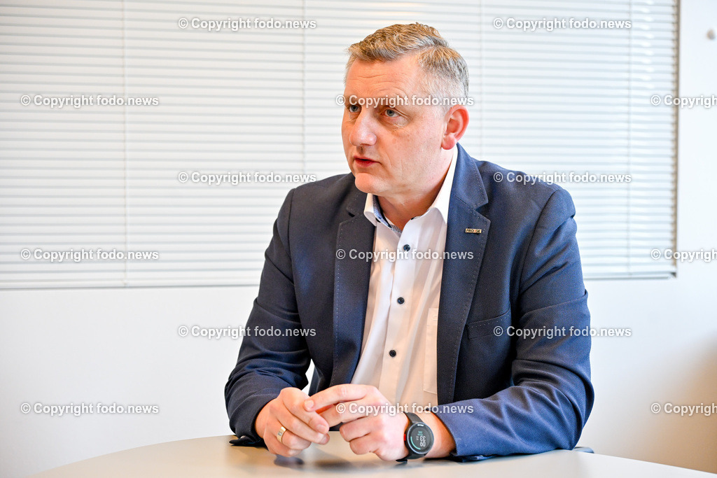 Reinhold Binder (Bundesvorsitzender der Produktionsgewerkschaft PRO-GE)_ 08.03.2024-5 | 08.03.2024, Linz, AUT, Linz, im Bild Reinhold Binder (Bundesvorsitzender der Produktionsgewerkschaft PRO-GE)