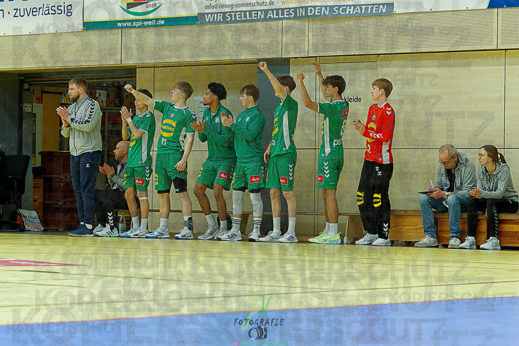 mJB Pokalrunde dt. Meisterschaft, TV Hüttenberg - TSV GWD Minden | mJB Pokalrunde dt. Meisterschaft, TV Hüttenberg - TSV GWD Minden am 15.03.2025 in Münchholzhausen (Sporthalle Münchholzhausen)Photo © 2025 - Jörg Heinrich - Realisiert mit Pictrs.com